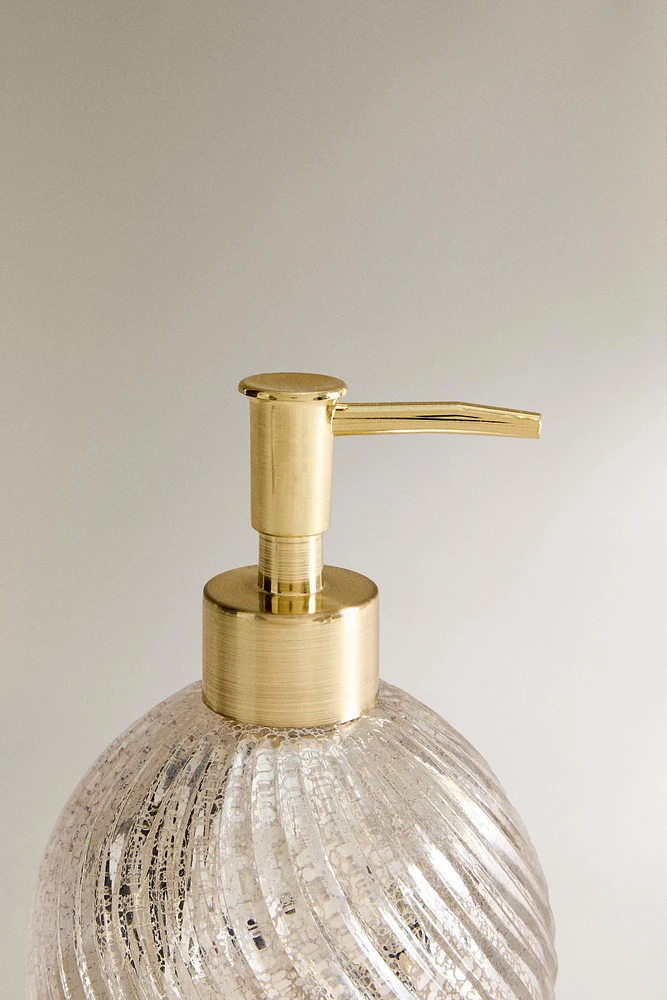 MERCURIZED GLASS SOAP DISPENSER