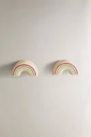 LOT BOUTONS DE PORTE ENFANTS ARC-EN-CIEL (LOT DE 2)