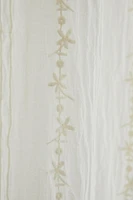 CHILDREN'S CURTAIN WITH FLORAL EMBROIDERY