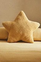 CHILDREN’S FAUX SHEARLING STAR THROW PILLOW