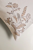 FLORAL PRINT THROW PILLOW COVER