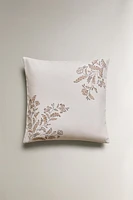 FLORAL PRINT THROW PILLOW COVER