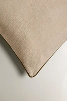 THROW PILLOW COVER WITH PIPING