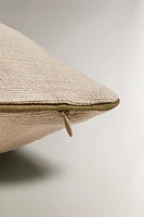 THROW PILLOW COVER WITH PIPING