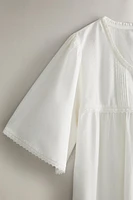 EMBROIDERED COTTON NIGHTGOWN