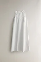 EMBROIDERED COTTON NIGHTGOWN