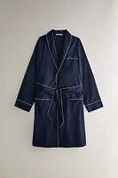 LONG SLEEVE POPLIN ROBE