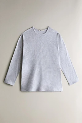 RIBBED COTTON T-SHIRT