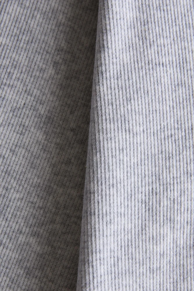 RIBBED COTTON T-SHIRT