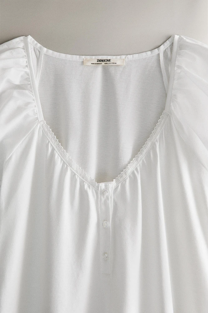 COTTON JERSEY NIGHTGOWN