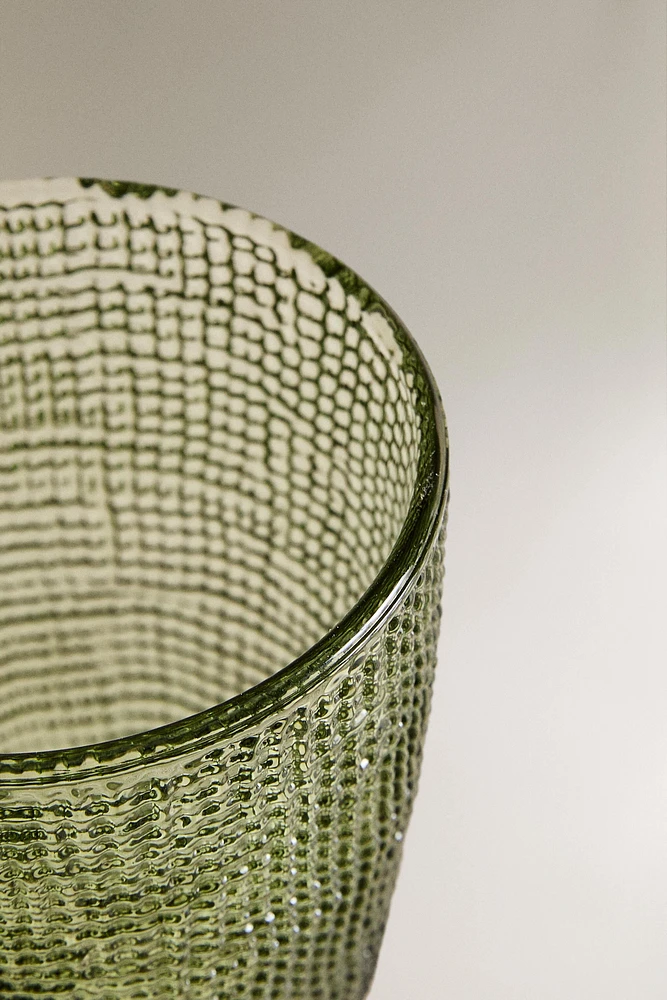VERRE RELIEF VERRE RECYCLABLE