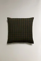 CHECK THROW PILLOW COVER