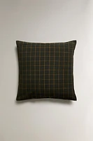 CHECK THROW PILLOW COVER