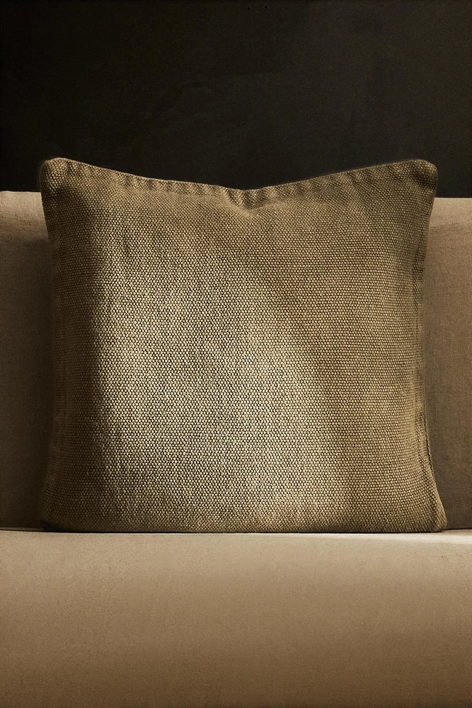 LINEN THROW PILLOW COVER