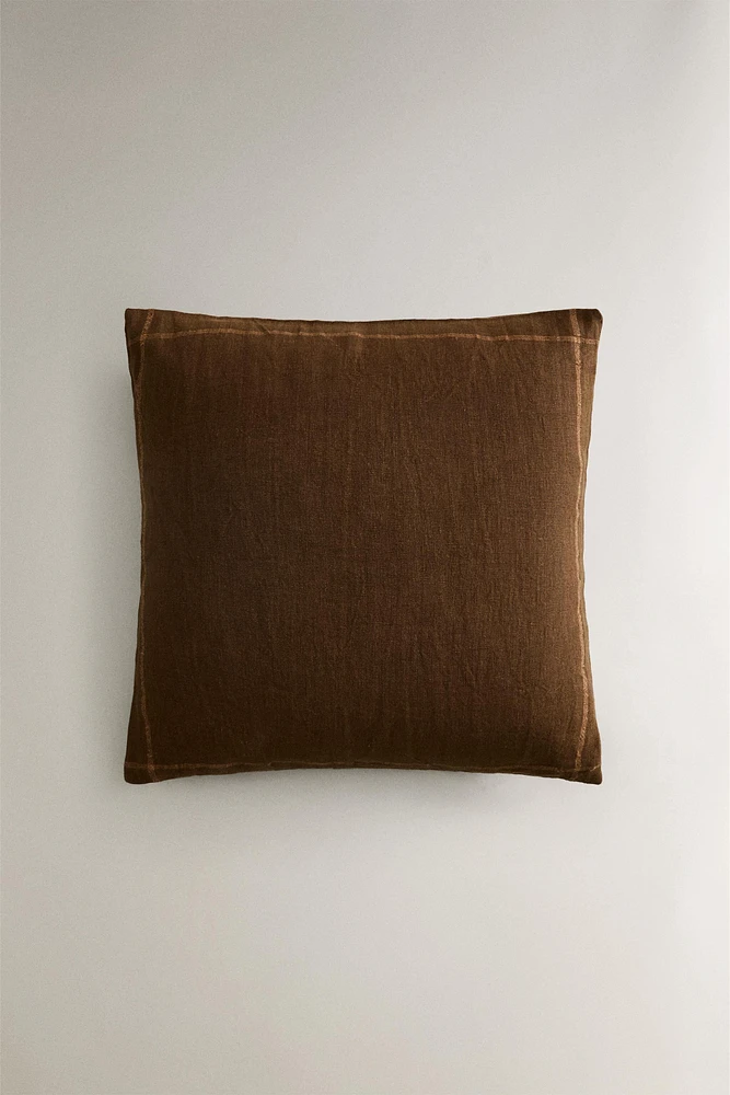 LINEN THROW PILLOW COVER