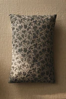 FLORAL PRINT THROW PILLOW COVER