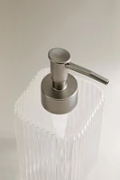 SOAP DISPENSER WITH RAISED DESIGN