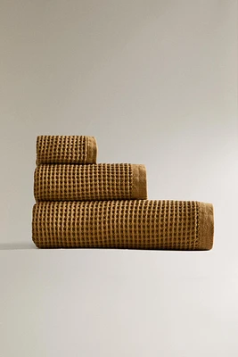 SERVIETTE DE BAIN COTON WAFFLE