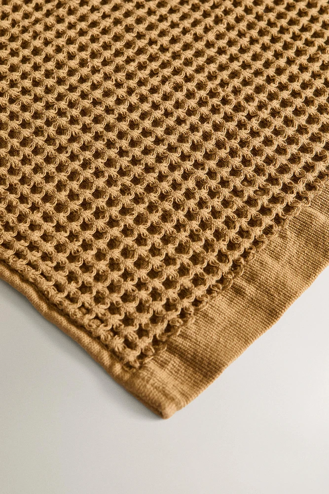 SERVIETTE DE BAIN COTON WAFFLE