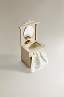 CHILDREN’S DOLL HOUSE BATHROOM TOY SET