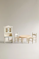 CHILDREN’S DOLL HOUSE DINING ROOM TOY SET