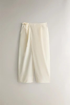 OPENWORK COTTON PANTS