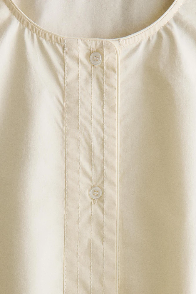 CHEMISE COTON AJOURÉE