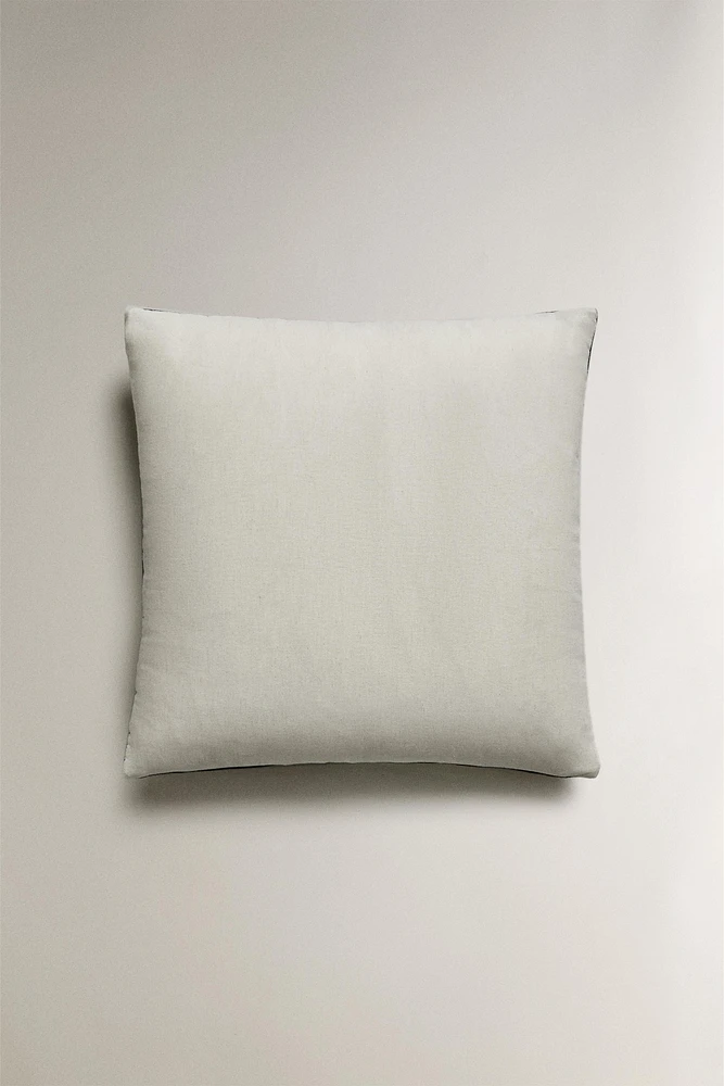 LINEN AND COTTON PILLOW SHAM FOR QUILT