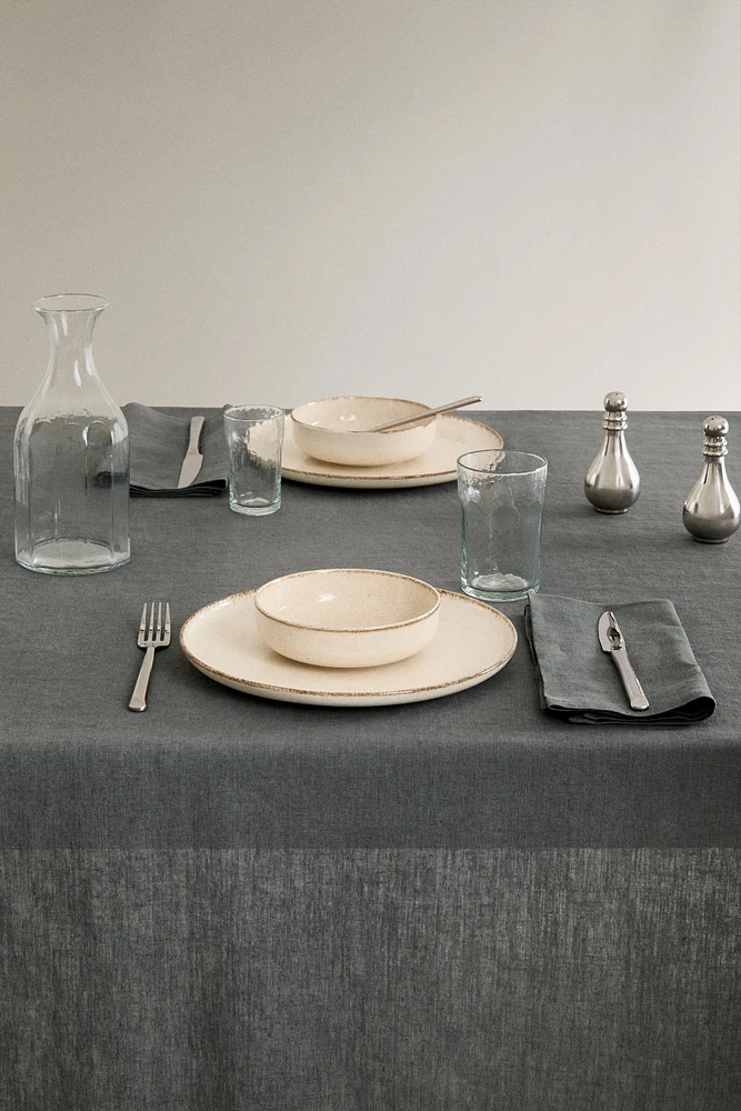 WASHED LINEN TABLECLOTH