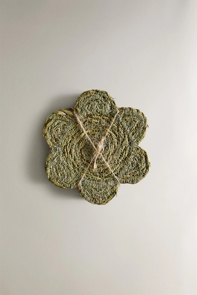 SET OF SEAGRASS COASTERS (SET OF 4)