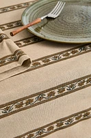 FLORAL PRINT TABLECLOTH WITH BORDERS