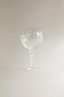 GIN & TONIC GLASS WITH RAISED DESIGN