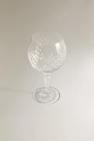 GIN & TONIC GLASS WITH RAISED DESIGN