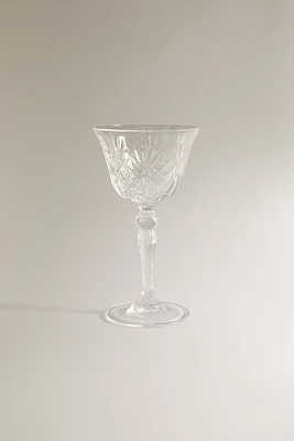 VERRE À LIQUEUR EN VERRE EN RELIEF