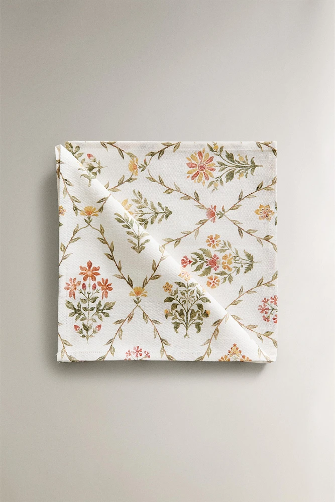 FLORAL COTTON NAPKINS (SET OF 2)