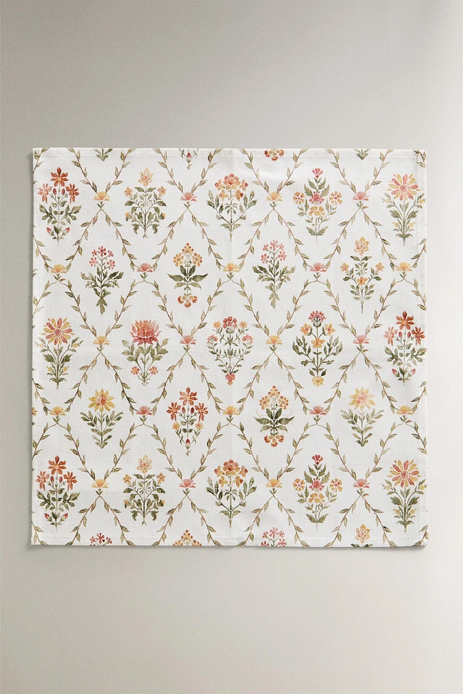 FLORAL COTTON NAPKINS (SET OF 2)