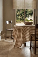 TEXTURED STRIPED TABLECLOTH