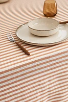 TEXTURED STRIPED TABLECLOTH