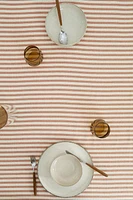 TEXTURED STRIPED TABLECLOTH