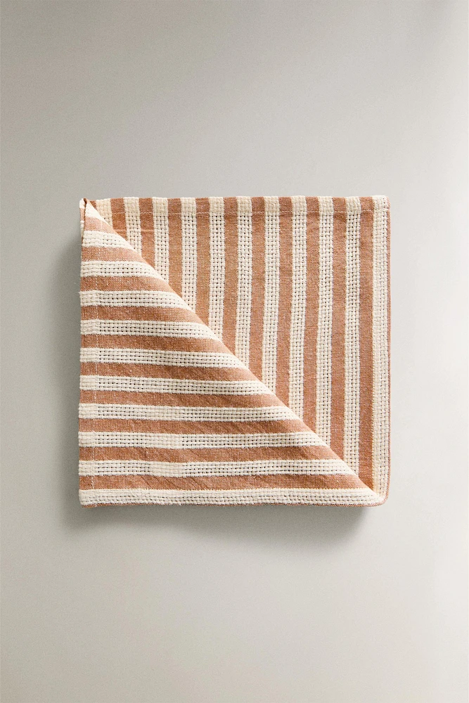 TEXTURED STRIPED NAPKINS (SET OF 2)