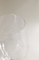 TEXTURED CRYSTALLINE WINE GLASS