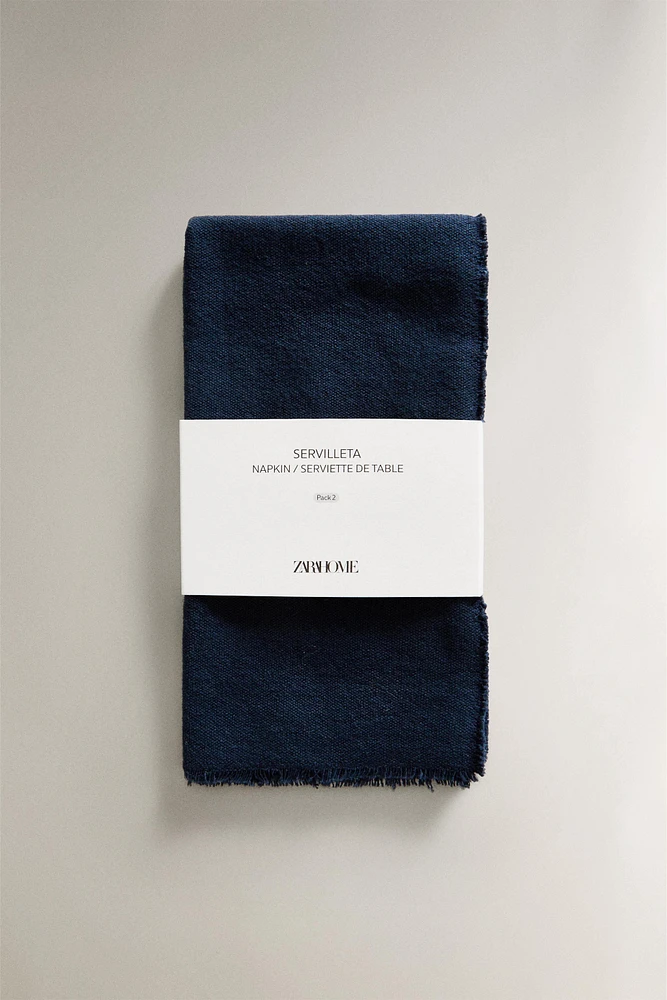 FADED-EFFECT COTTON NAPKINS