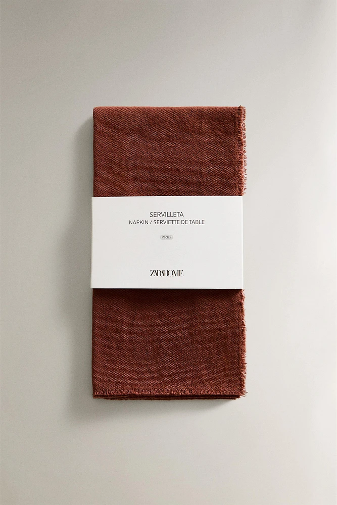 WASHED COTTON NAPKINS (SET OF 2)