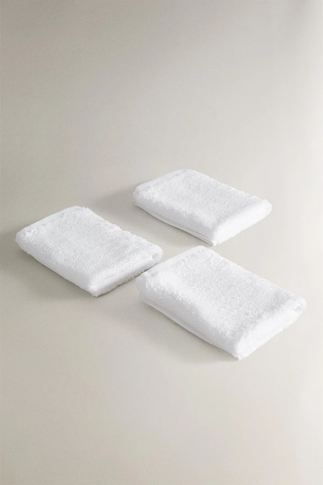 LOT SERVIETTES INVITÉS COTON (LOT DE 3)