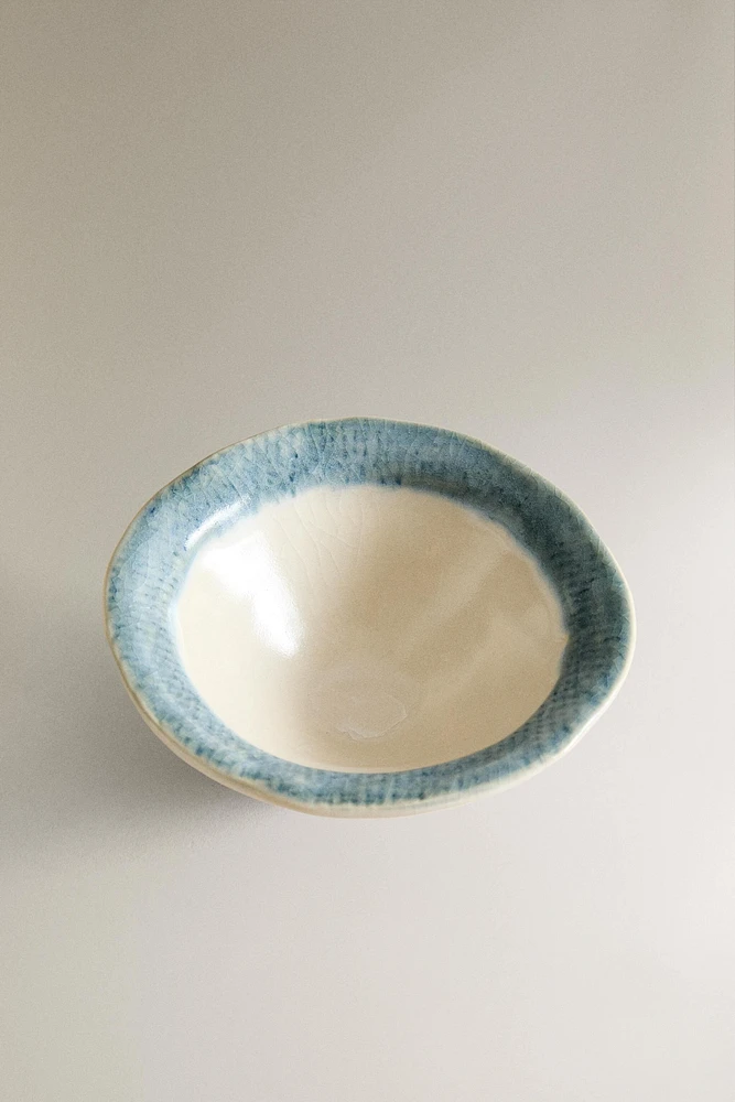 CERAMIC BOWL WITH EDGE DESIGN