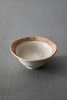 CHECK CERAMIC BOWL WITH EDGE