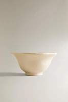 CHECK CERAMIC BOWL WITH EDGE