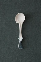 CERAMIC SERVING SPOON WITH IRREGULAR HANDLE