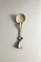 CERAMIC SERVING SPOON WITH IRREGULAR HANDLE