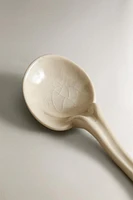 CERAMIC SERVING SPOON WITH IRREGULAR HANDLE